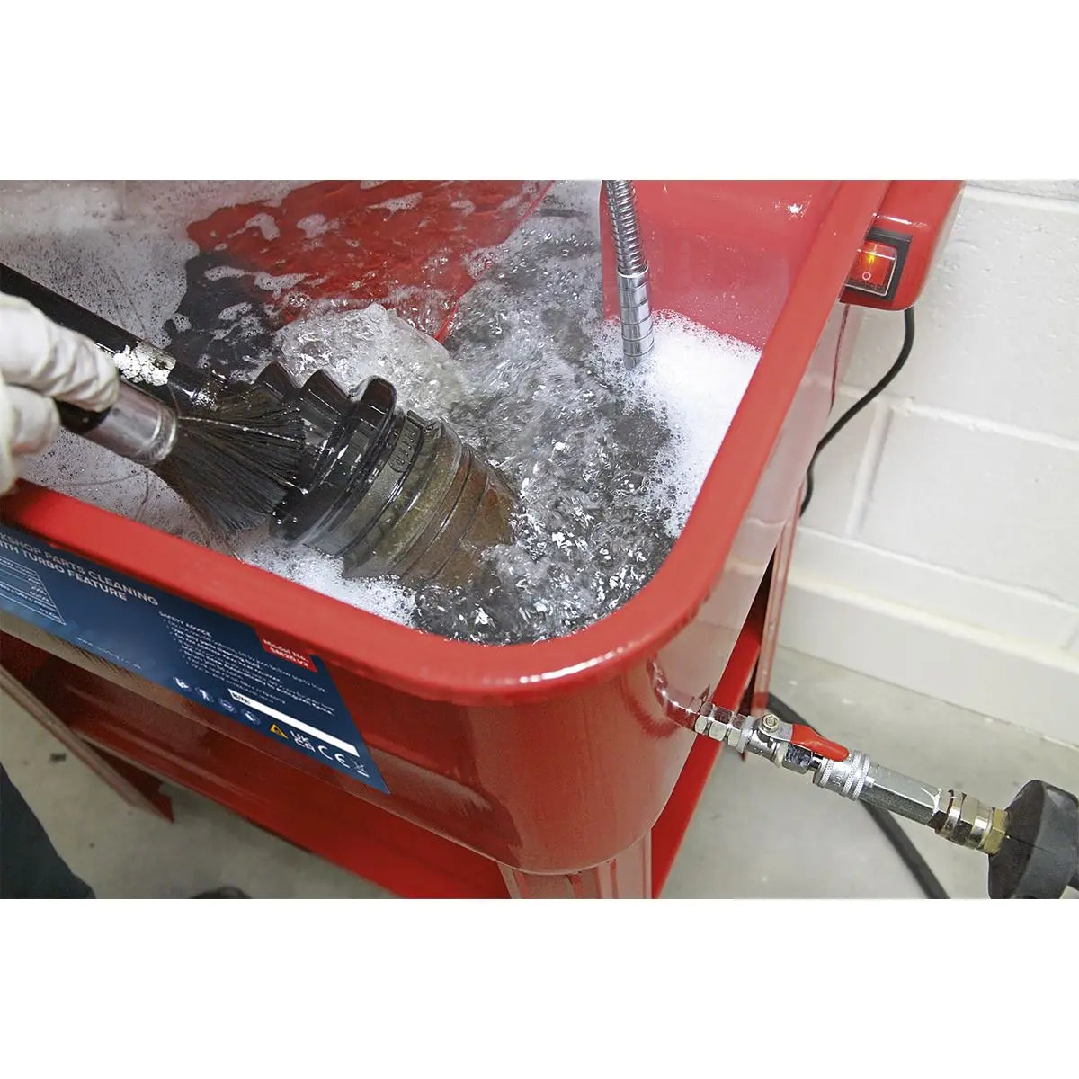 Sealey Parts Cleaning Tank with Turbo Feature