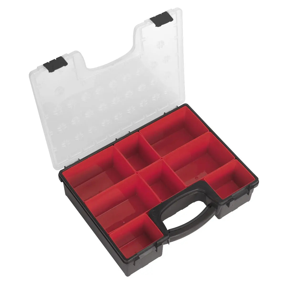 Sealey Parts Storage Case Organiser with 8 Removable Compartments Tool Screw Box