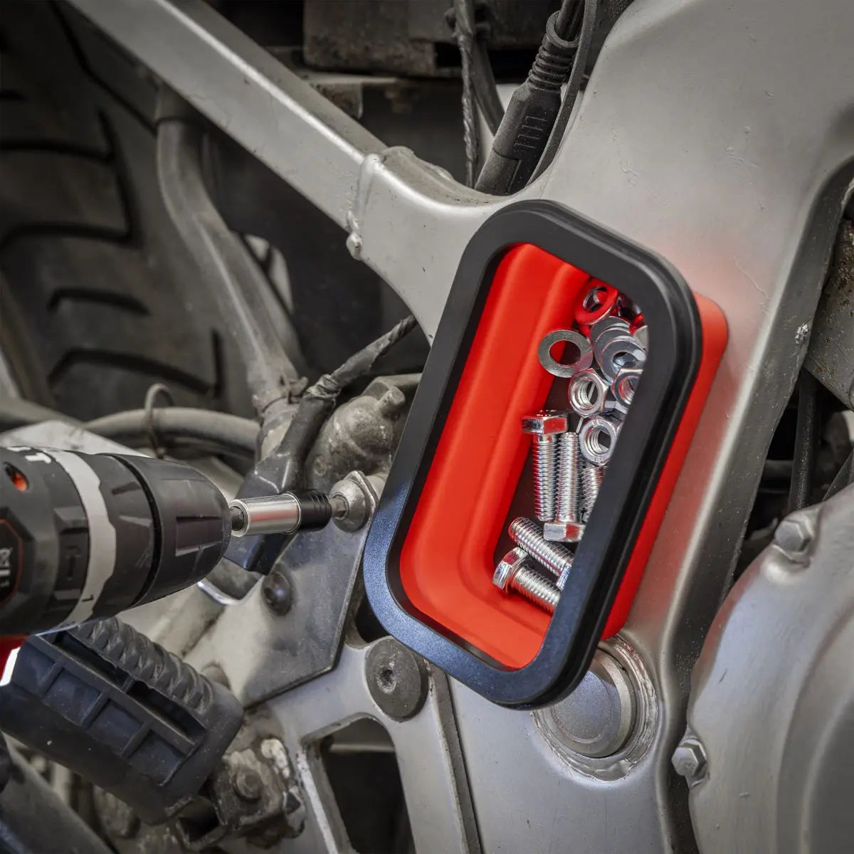 Sealey Parts Tray Collapsible Magnetic - Set of 3  White Rose Tools