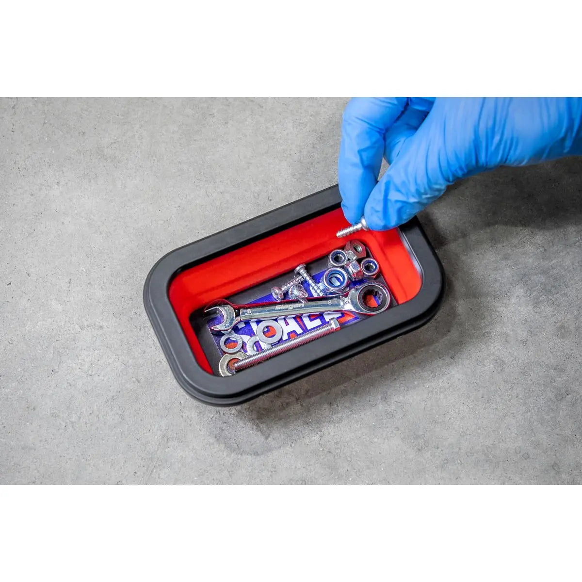 Sealey Parts Tray Collapsible Magnetic - Set of 3  White Rose Tools