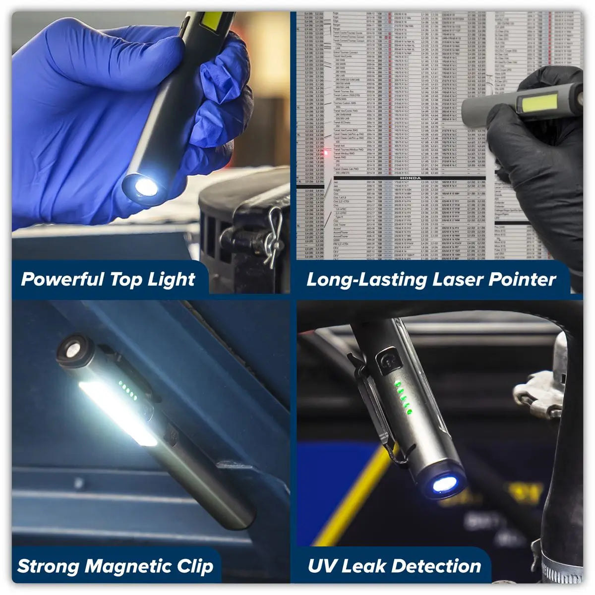 Sealey Penlight Torch with UV 5W COB & 3W SMD LED with Laser Pointer Rechargeable  White Rose Tools