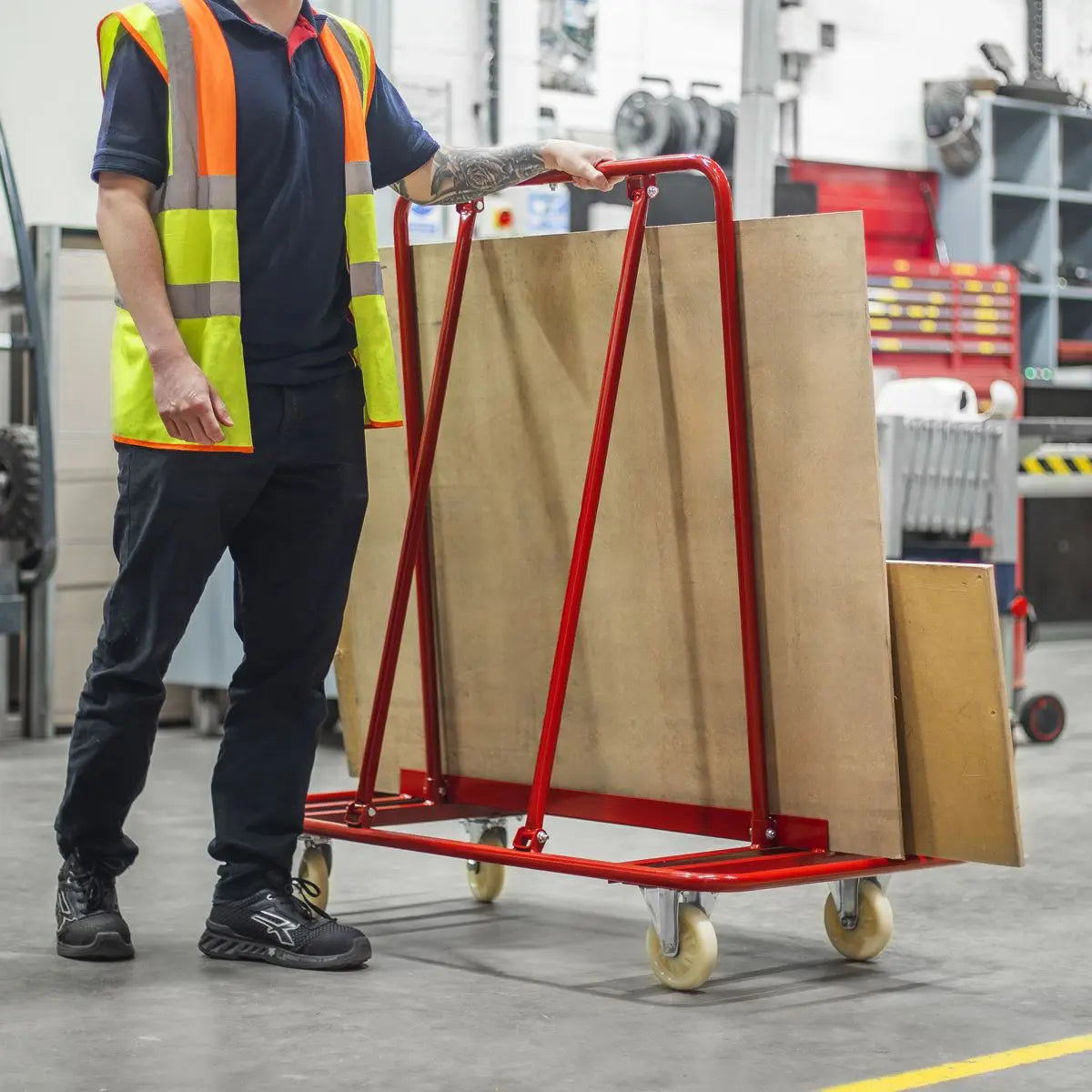 Sealey Plasterboard Trolley Large Sheet Handling 800kg Capacity White Rose Tools