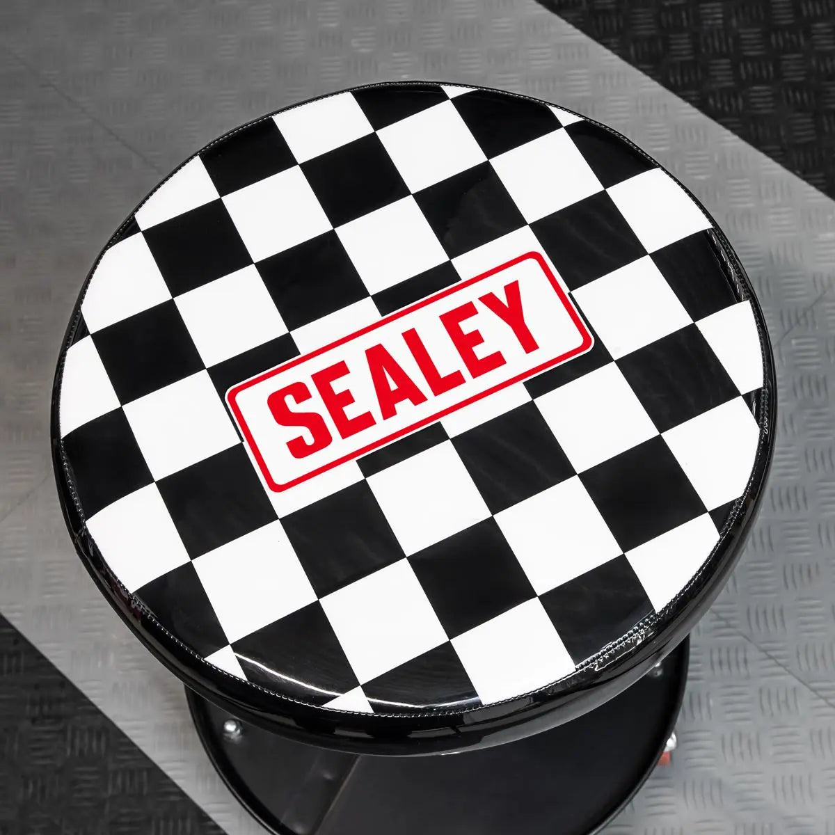 Sealey Pneumatic Mechanic's Seat White Rose Tools