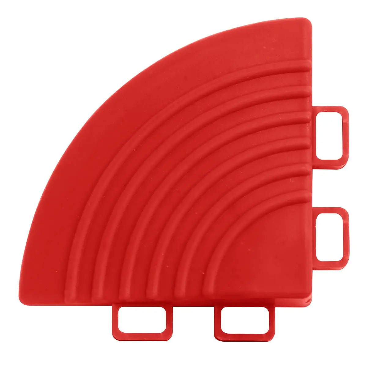 Sealey Polypropylene Floor Tile Corners 60 x 60mm Red - Pack of 4