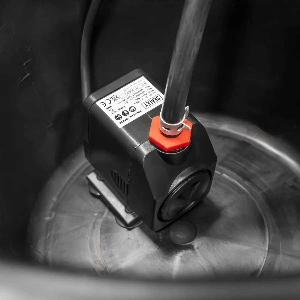 Sealey Portable Bucket Parts Washer with Brush 14L White Rose Tools