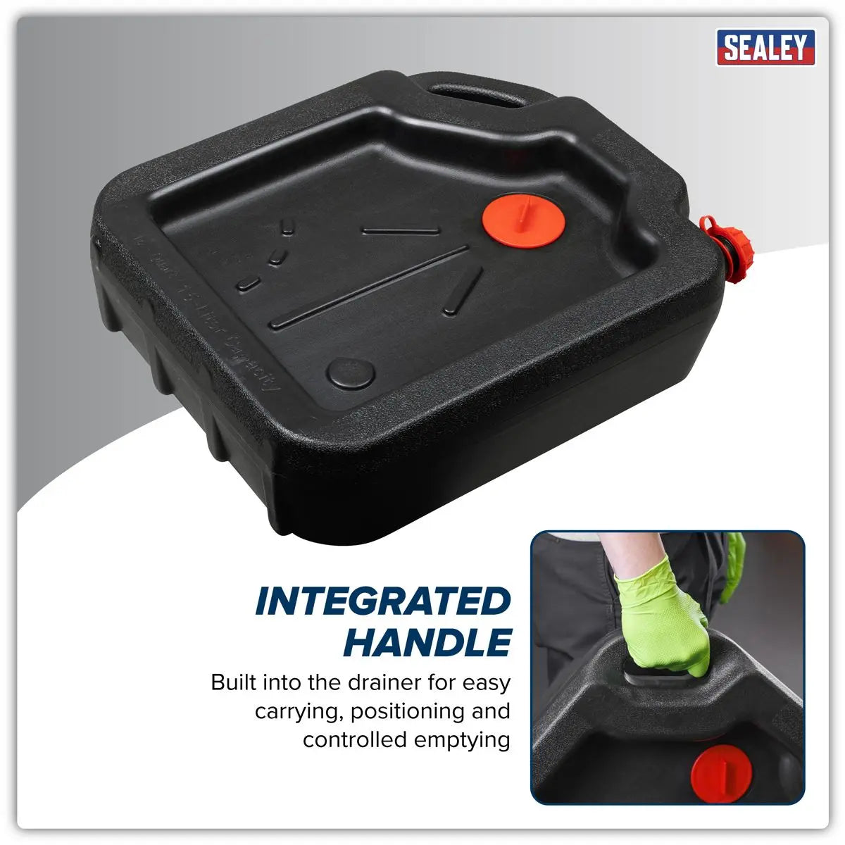 Sealey Portable Oil Drainer 15L White Rose Tools
