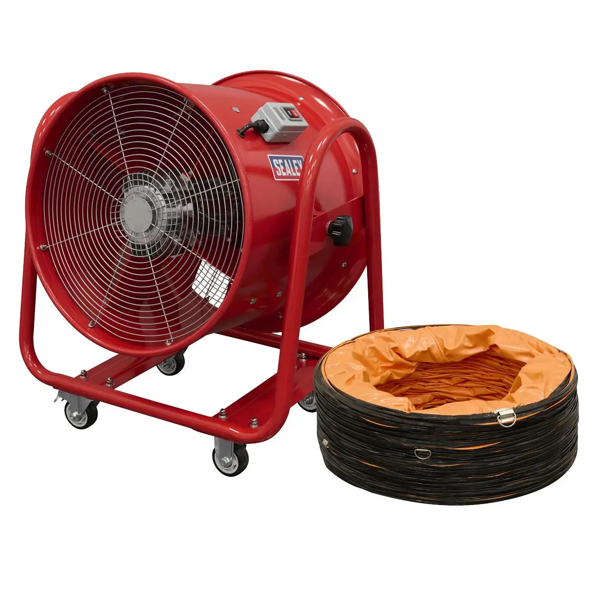 Sealey Portable Ventilator Ø500mm with 5m Ducting  White Rose Tools