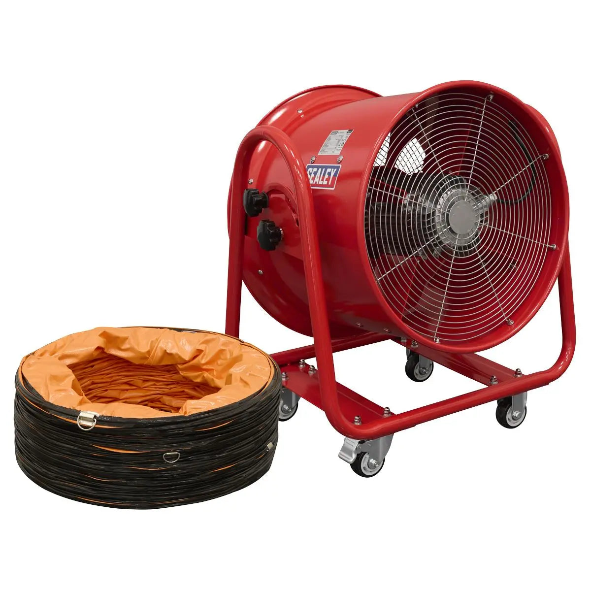 Sealey Portable Ventilator Ø500mm with 5m Ducting  White Rose Tools