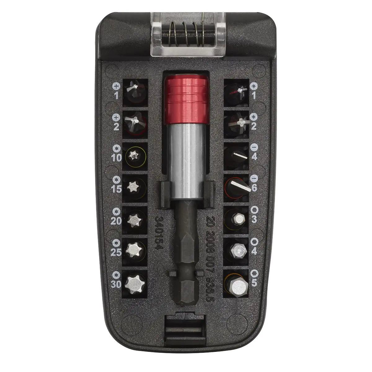 Sealey Power Tool Screwdriver Bit Set 15 Piece Colour Coded S2 Steel White Rose Tools