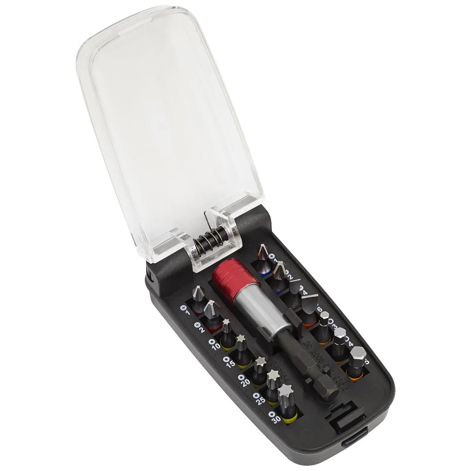 Sealey Power Tool Screwdriver Bit Set 15 Piece Colour Coded S2 Steel White Rose Tools