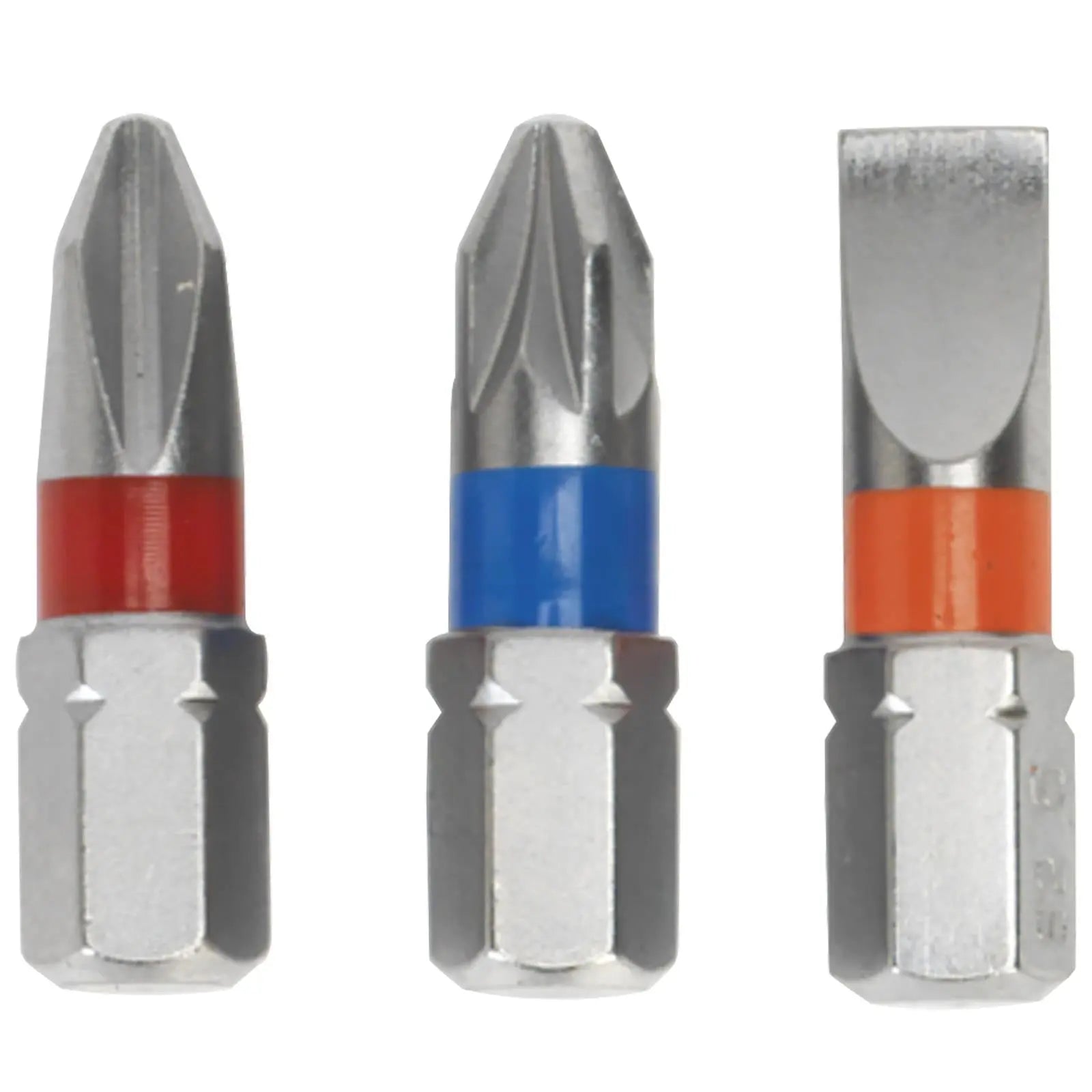 Sealey Power Tool Screwdriver Bit Set 15 Piece Colour Coded S2 Steel White Rose Tools