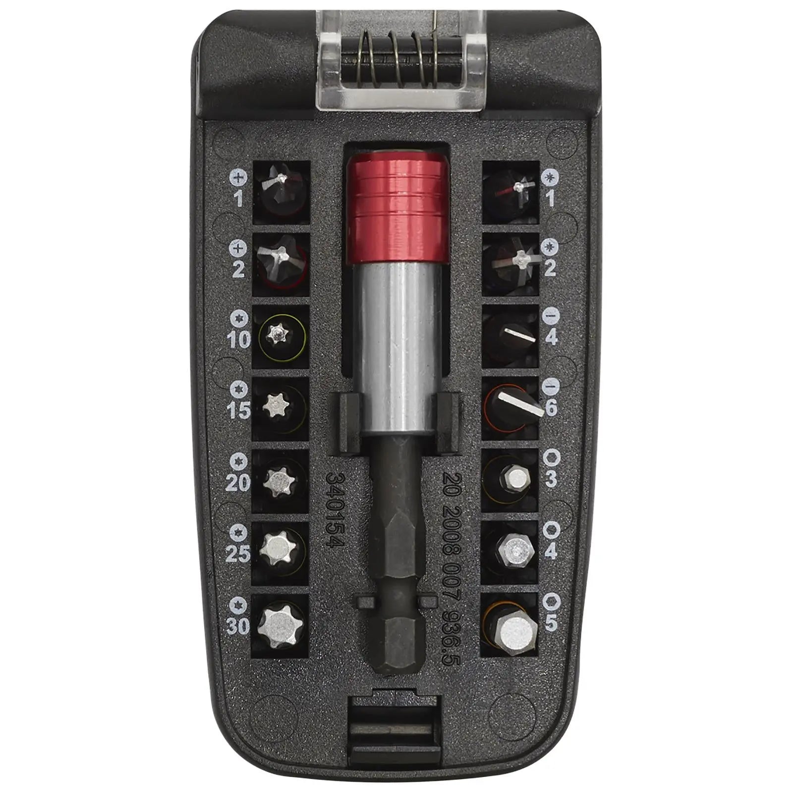 Sealey Power Tool Screwdriver Bit Set 15 Piece Colour Coded S2 Steel White Rose Tools