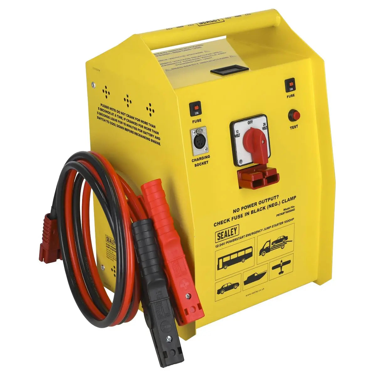 Sealey PowerStart Emergency Heavy-Duty Jump Starter 1000hp Start 12/24V
