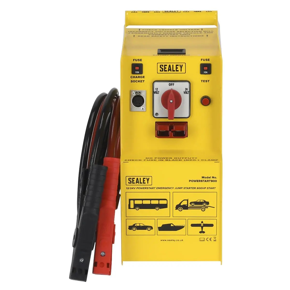 Sealey PowerStart Emergency Jump Starter 900hp Start 12/24V