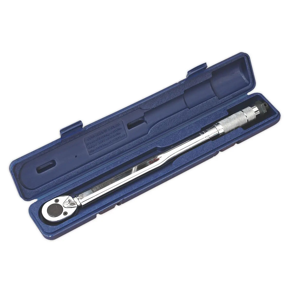 Sealey Premier 1/2" Drive Micrometer Torque Wrench 27-204Nm Reversible Ratchet