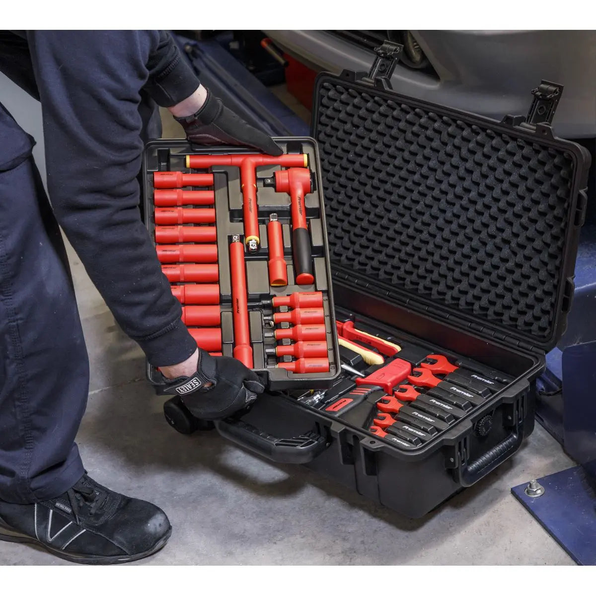 Sealey Premier 1000V Insulated Tool Kit 1/2"Sq Drive 49pc