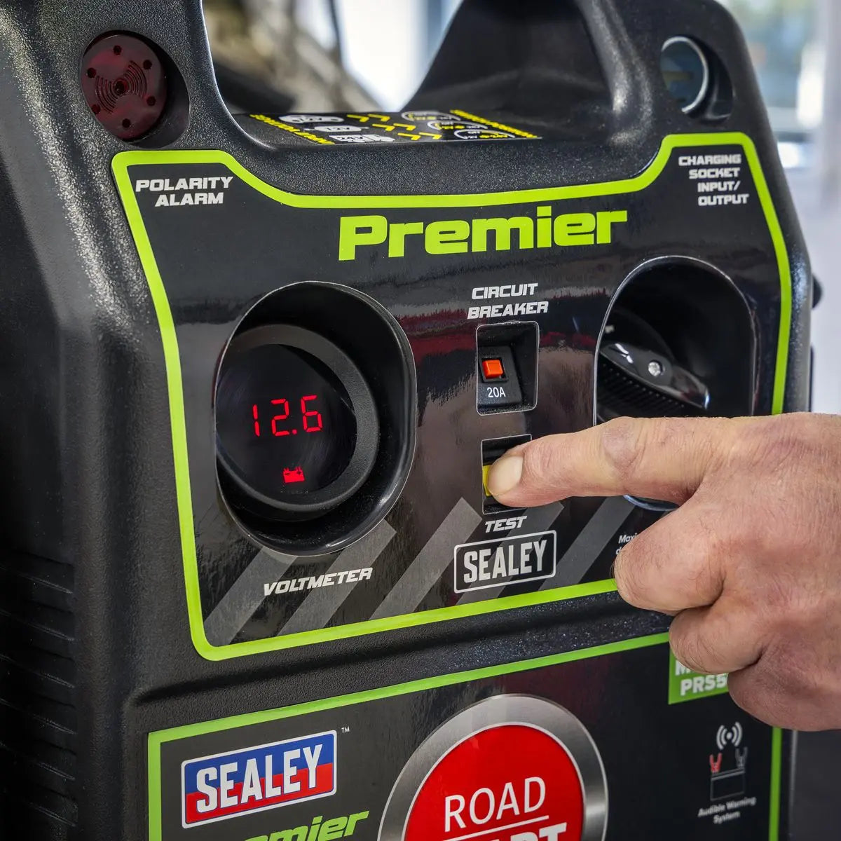 Sealey Premier 12/24V Premier RoadStart® Jump Starter 5000A White Rose Tools