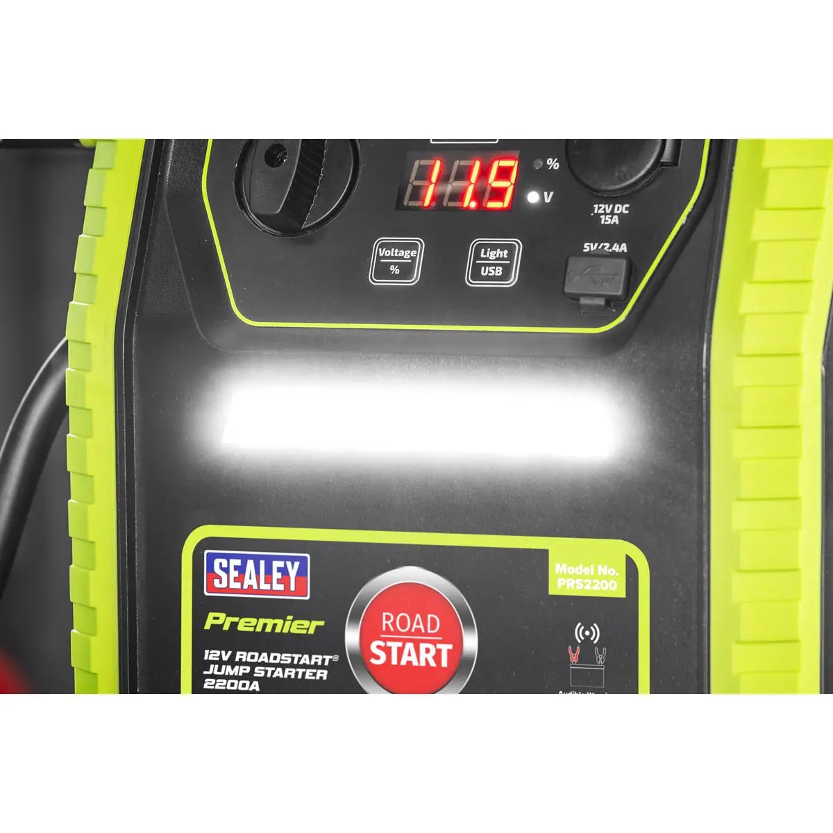 Sealey Premier 12V RoadStart® Jump Starter 2200 Peak Amps White Rose Tools