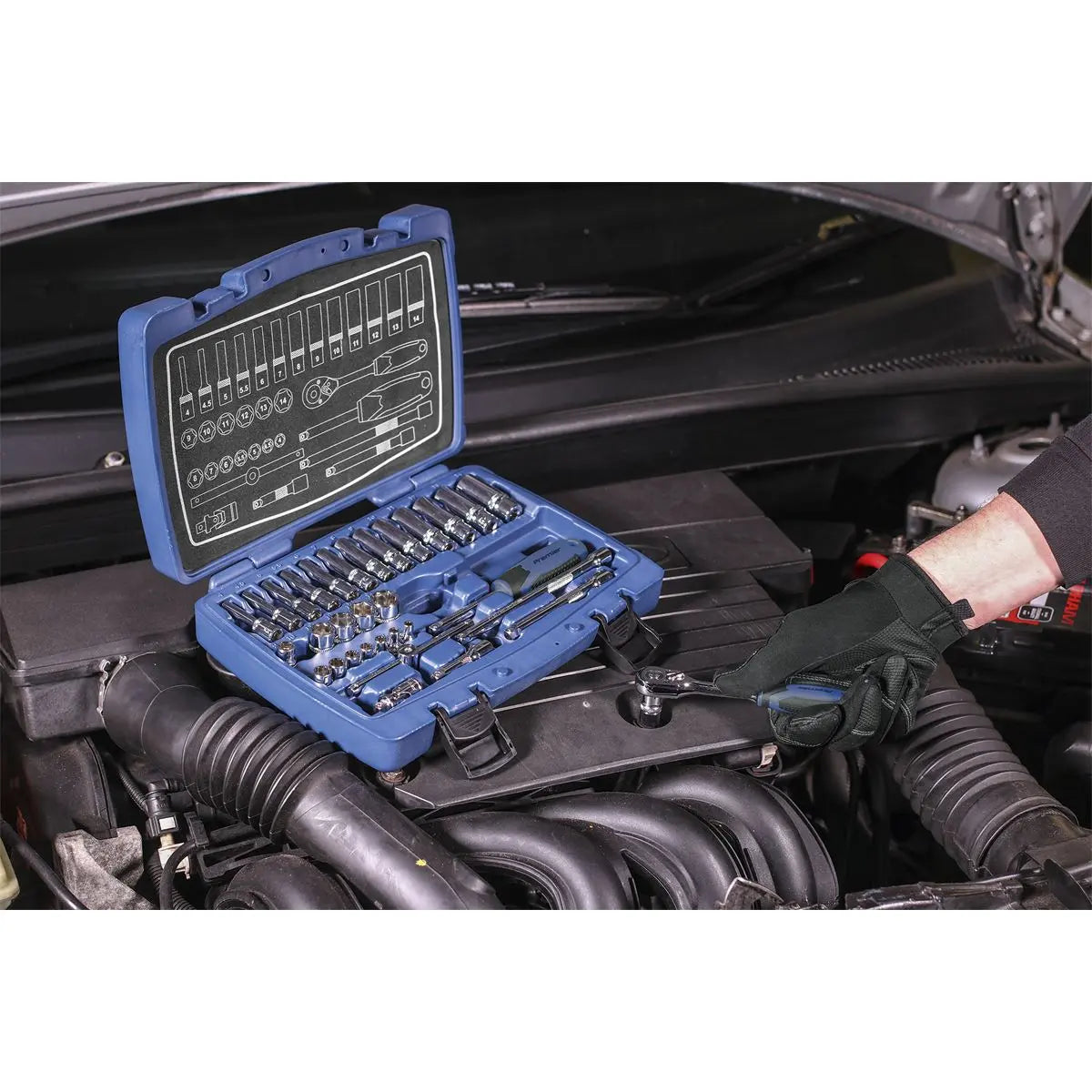 Sealey Premier 33 Piece 1/4" Drive Metric Socket Set 4-14mm