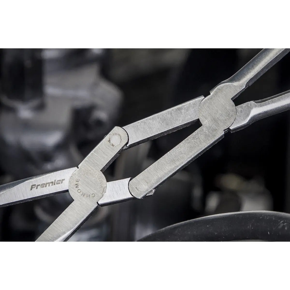 Sealey Premier 335mm Double Joint Long Reach Needle Nose Pliers 45° Engine Bay