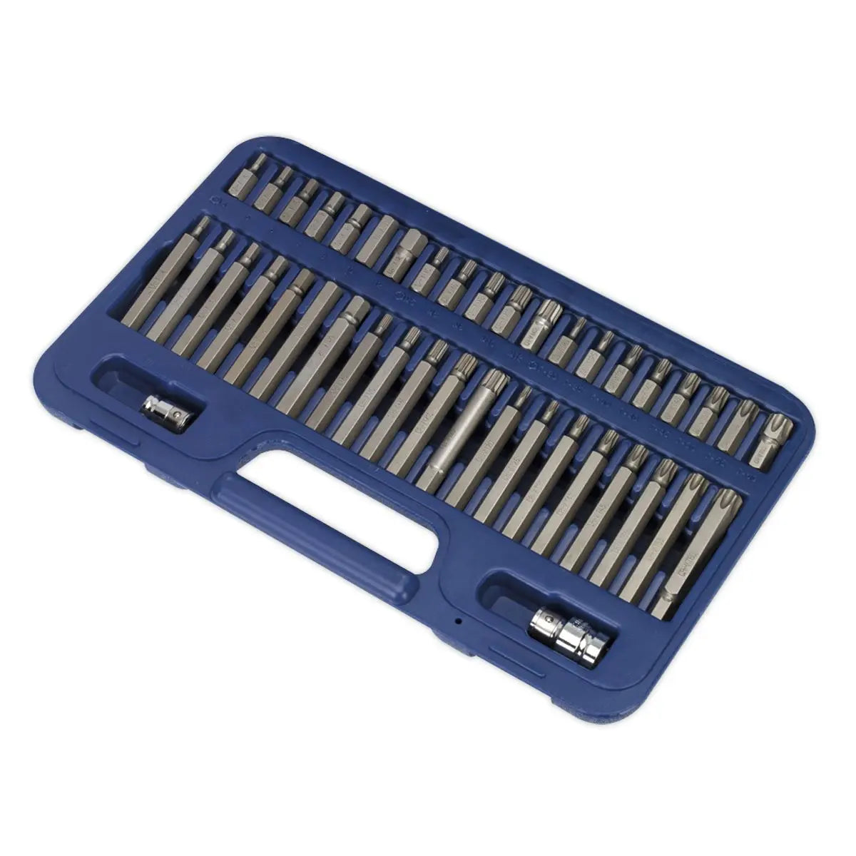 Sealey Premier 42 Piece Trx-Star Spline Hex Bit Set 3/8" and 1/2" Drive