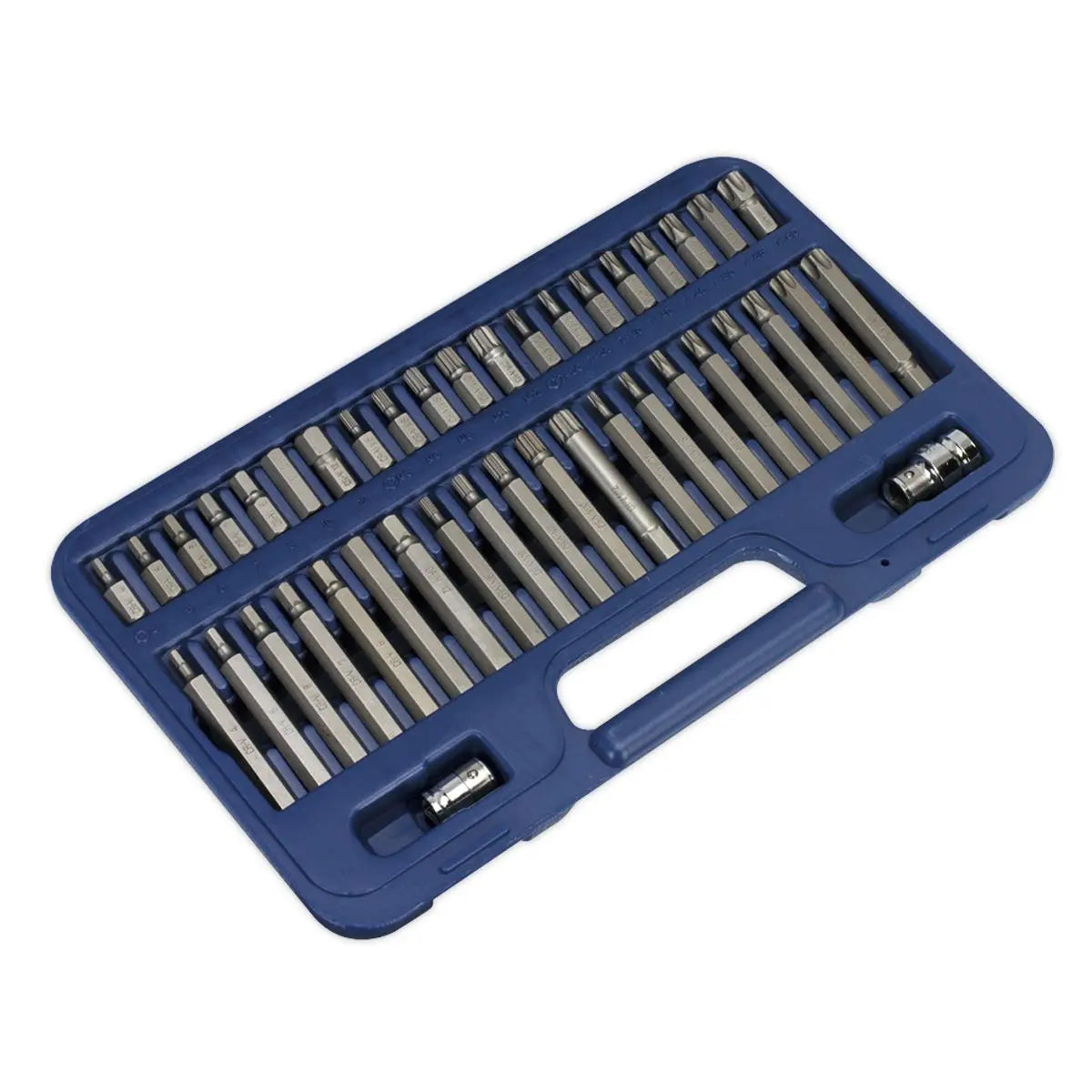 Sealey Premier 42 Piece Trx-Star Spline Hex Bit Set 3/8" and 1/2" Drive