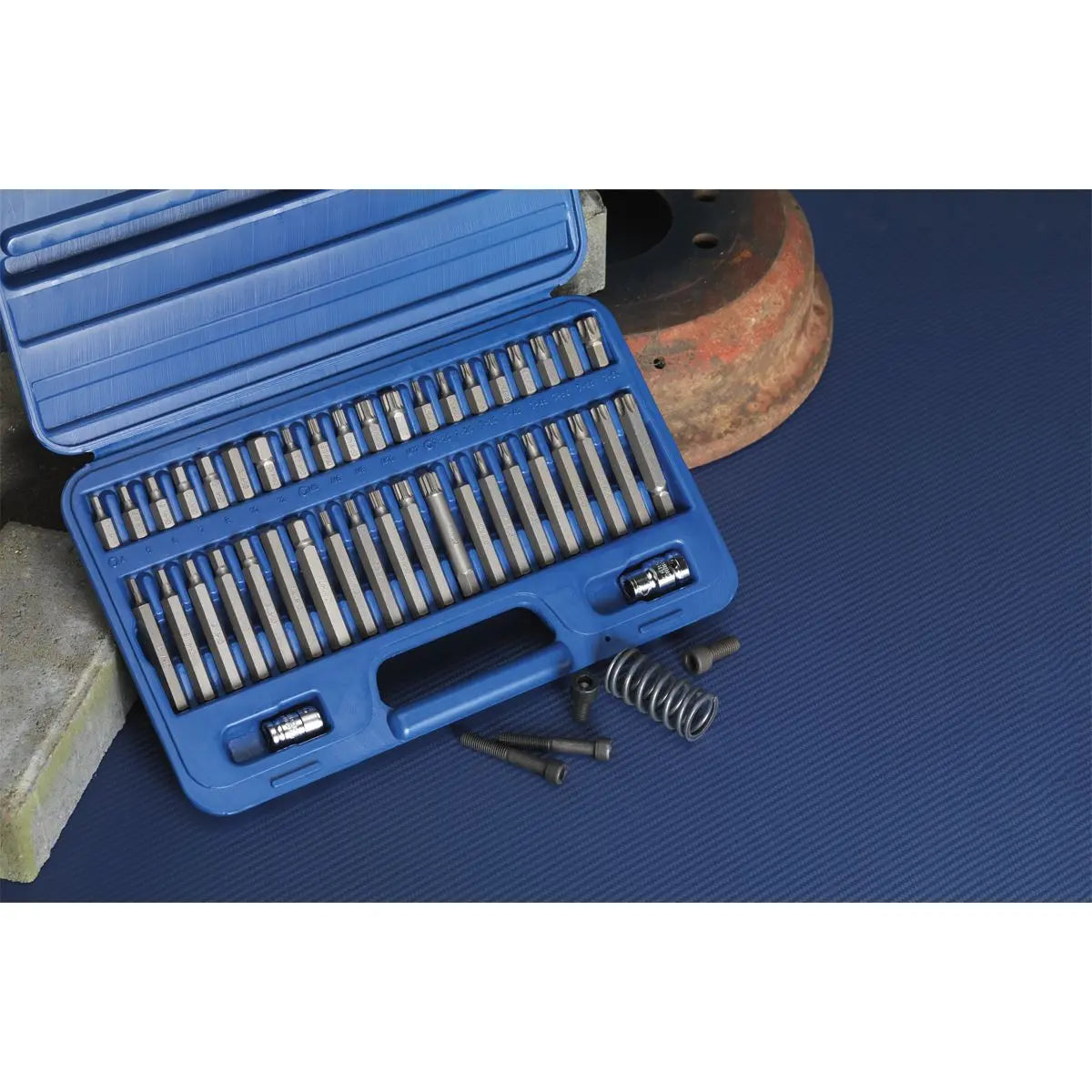Sealey Premier 42 Piece Trx-Star Spline Hex Bit Set 3/8" and 1/2" Drive