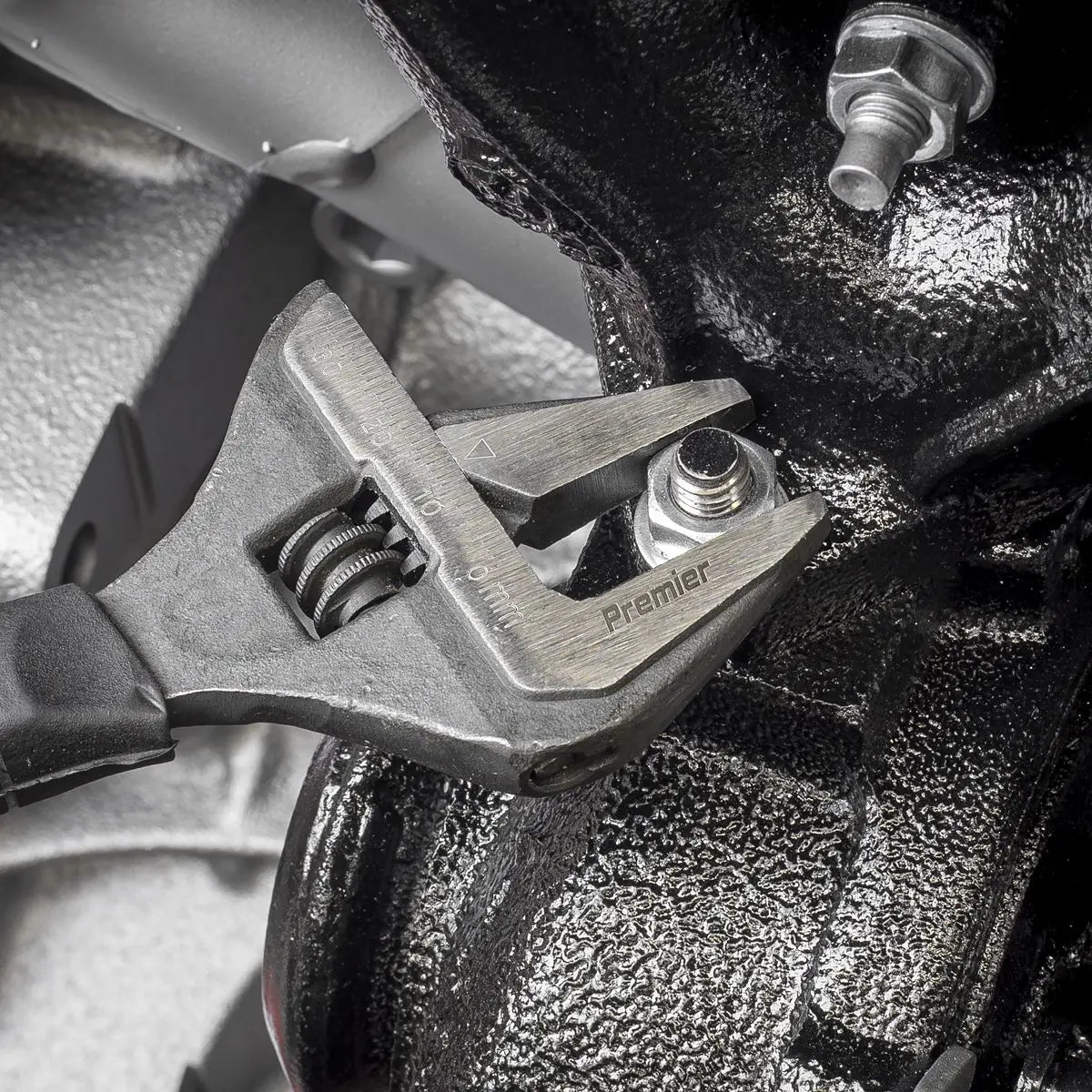 Sealey Premier Adjustable Wide Jaw Wrench 150mm White Rose Tools