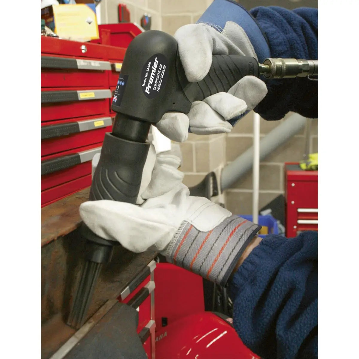 Sealey Premier Air Needle Scaler Composite Pistol Type