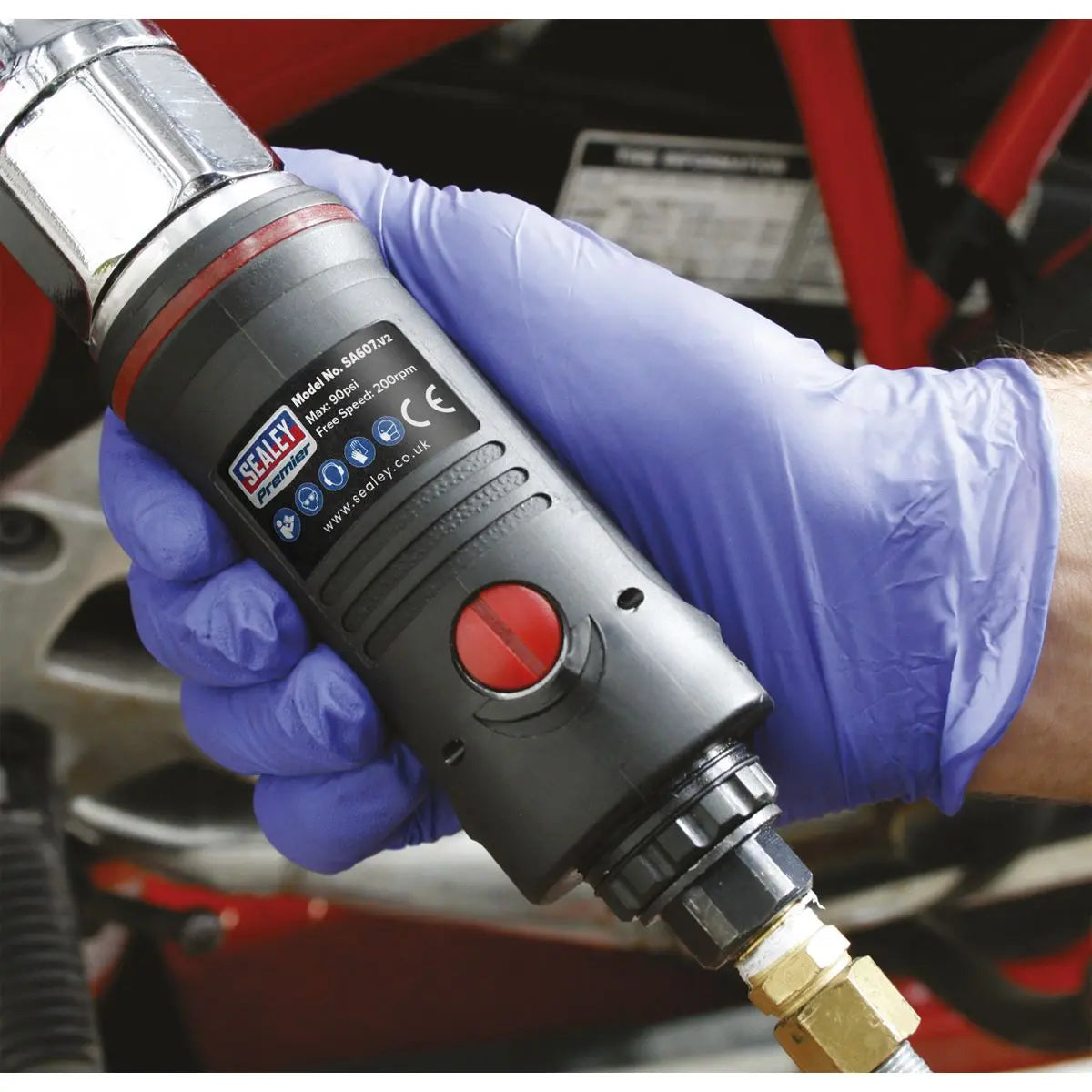 Sealey Premier Air Ratchet Wrench 3/8"Sq Drive Premier