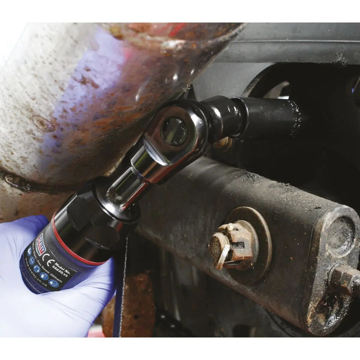 Sealey Premier Air Ratchet Wrench Compact 1/4"Sq Drive Premier