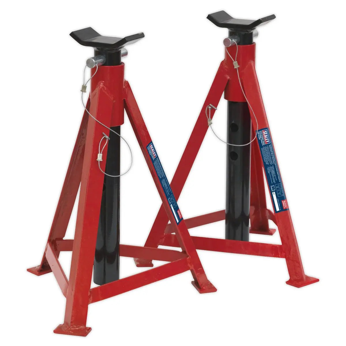 Sealey Premier Axle Stands (Pair) 2.5 Tonne Capacity per Stand Medium Height
