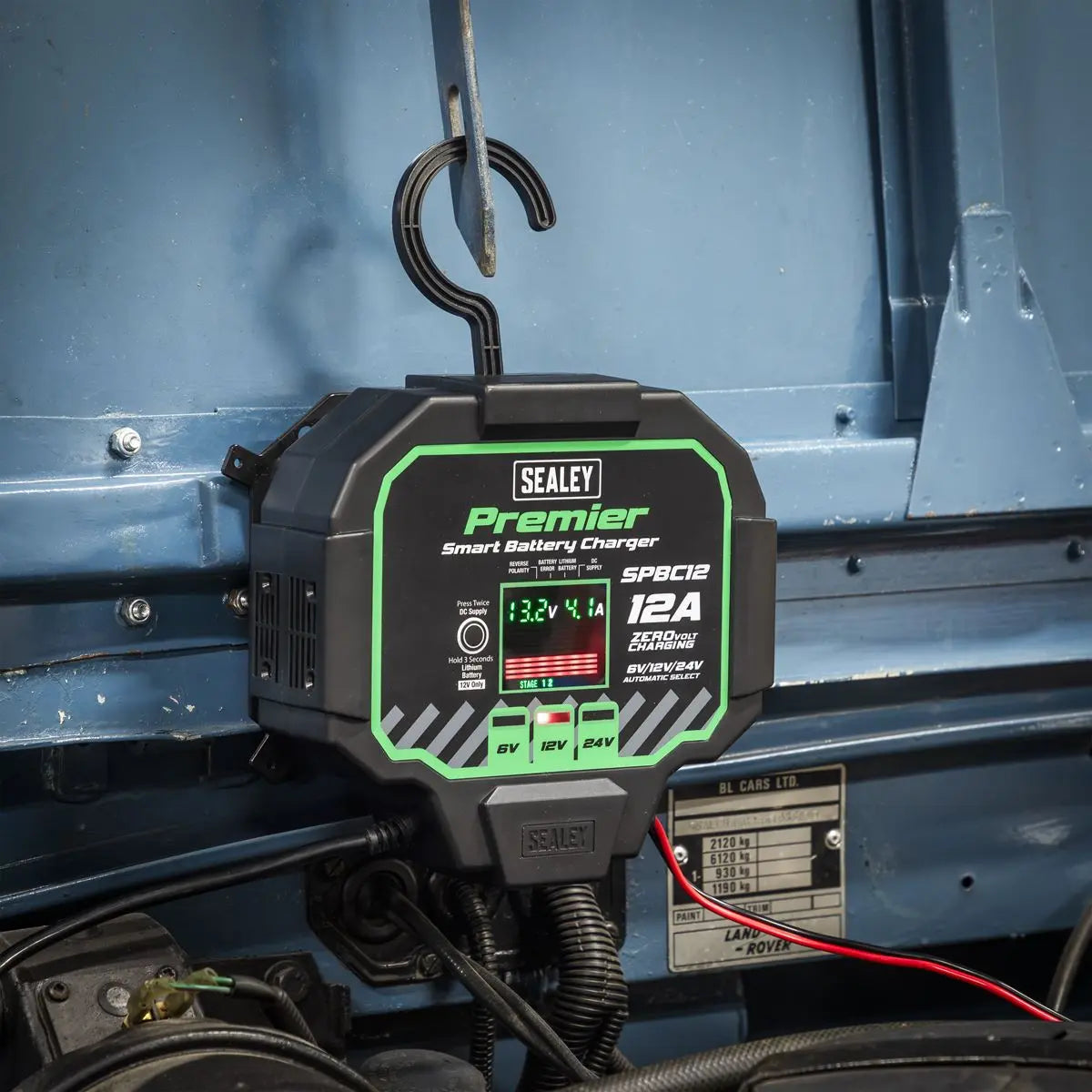 Sealey Premier Battery Maintainer Charger 12A Fully Automatic