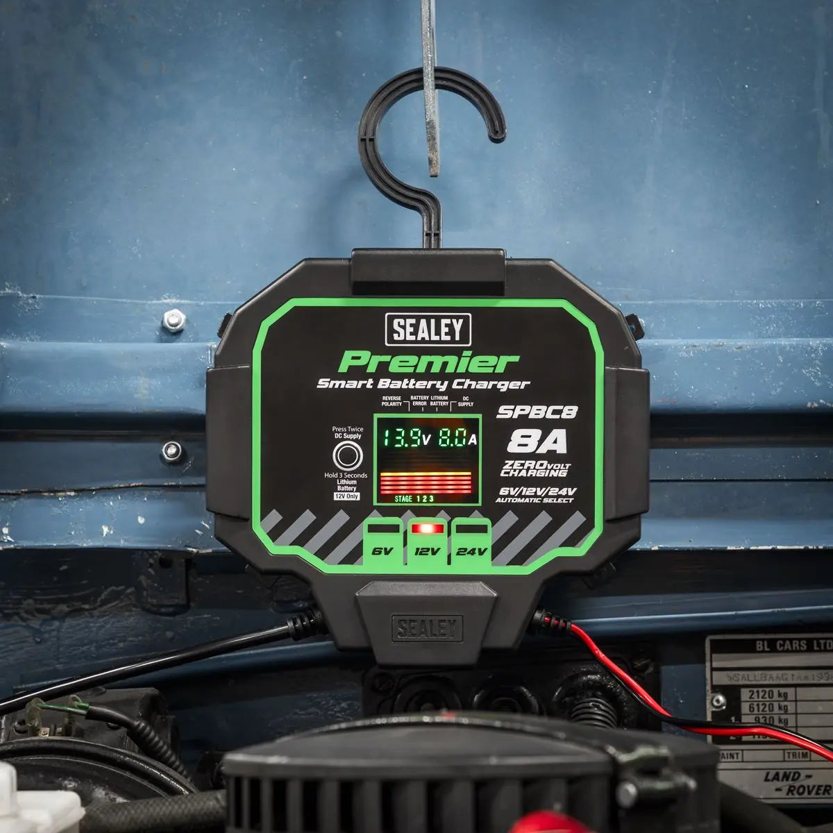 Sealey Premier Battery Maintainer Charger 8A Fully Automatic