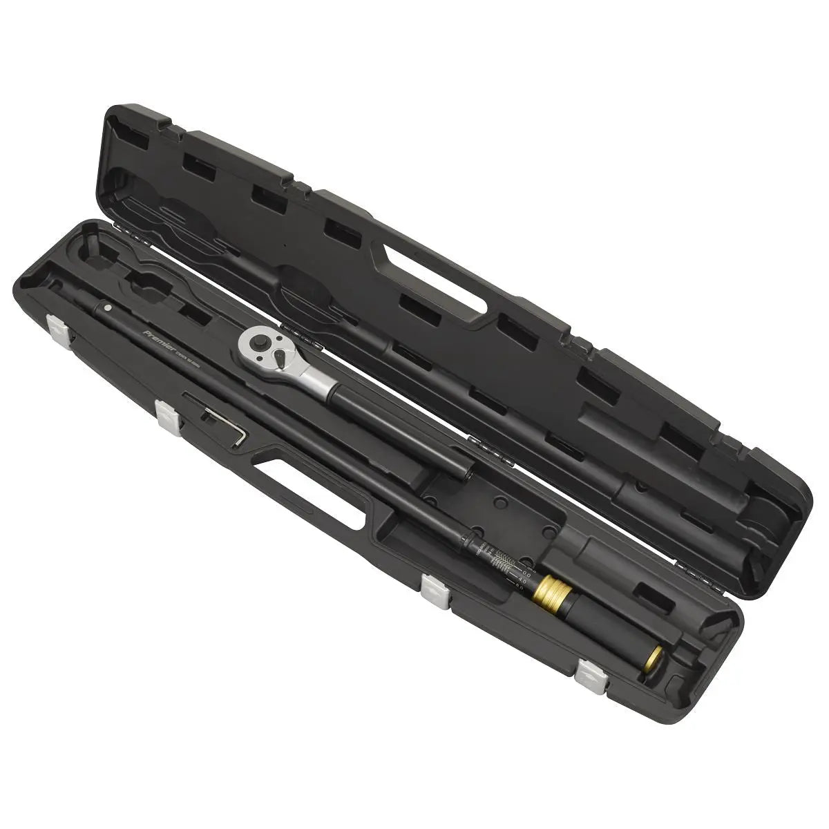 Sealey Premier Black Premier Black Torque Wrench Micrometer 3/4"Sq Drive Calibrated 160-800Nm White Rose Tools