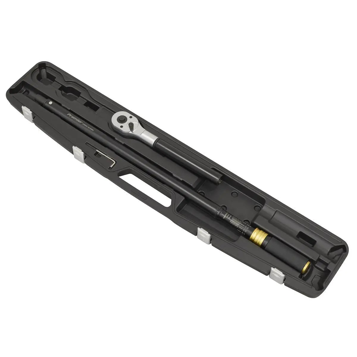 Sealey Premier Black Premier Black Torque Wrench Micrometer 3/4"Sq Drive Calibrated 160-800Nm White Rose Tools