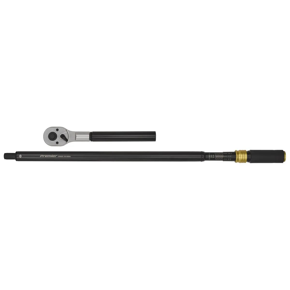 Sealey Premier Black Premier Black Torque Wrench Micrometer 3/4"Sq Drive Calibrated 160-800Nm White Rose Tools