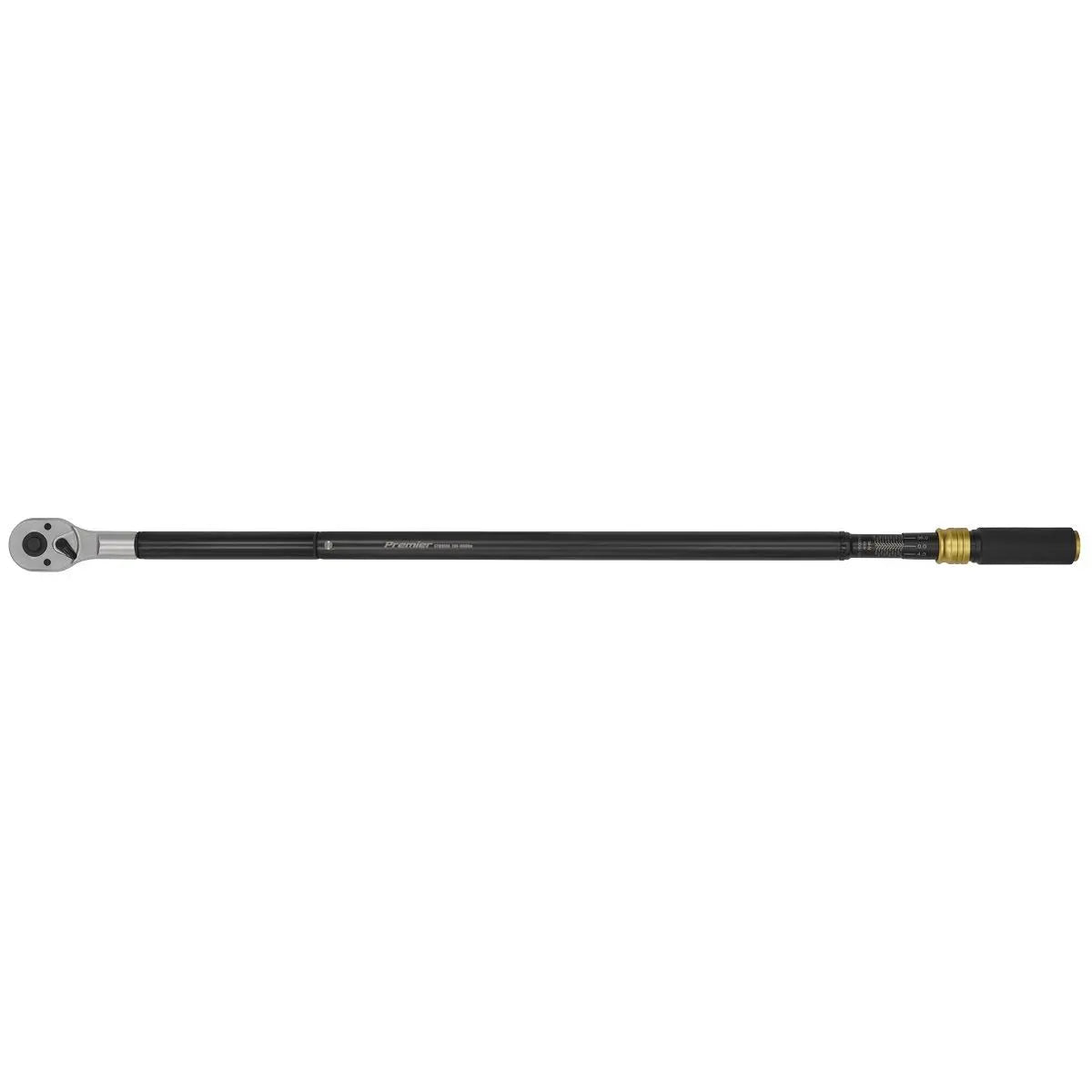 Sealey Premier Black Premier Black Torque Wrench Micrometer 3/4"Sq Drive Calibrated 200-1000Nm White Rose Tools