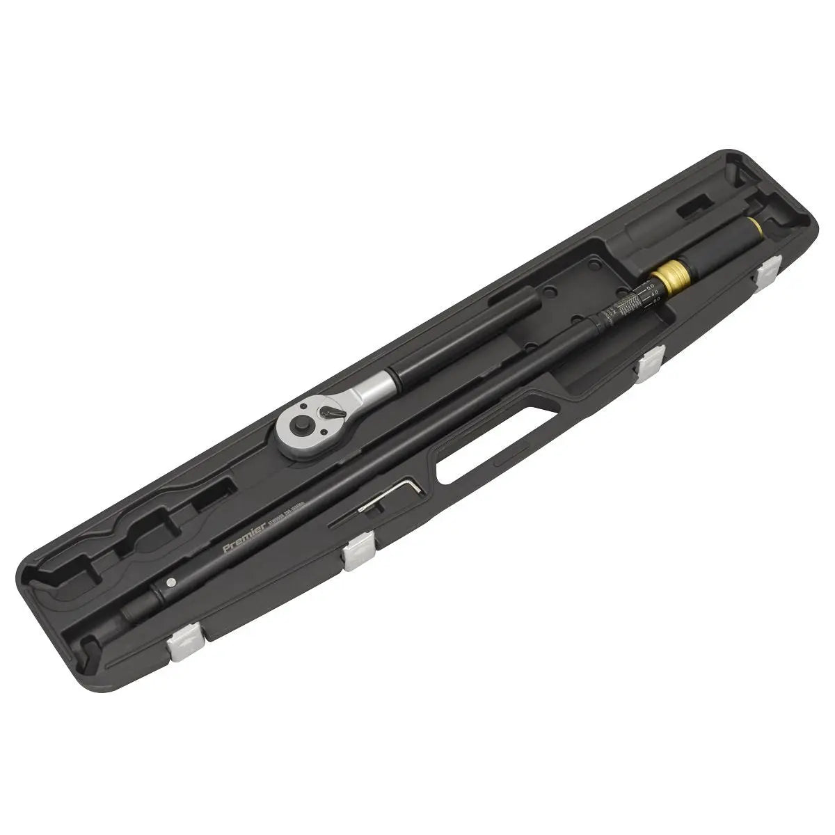 Sealey Premier Black Premier Black Torque Wrench Micrometer 3/4"Sq Drive Calibrated 200-1000Nm White Rose Tools