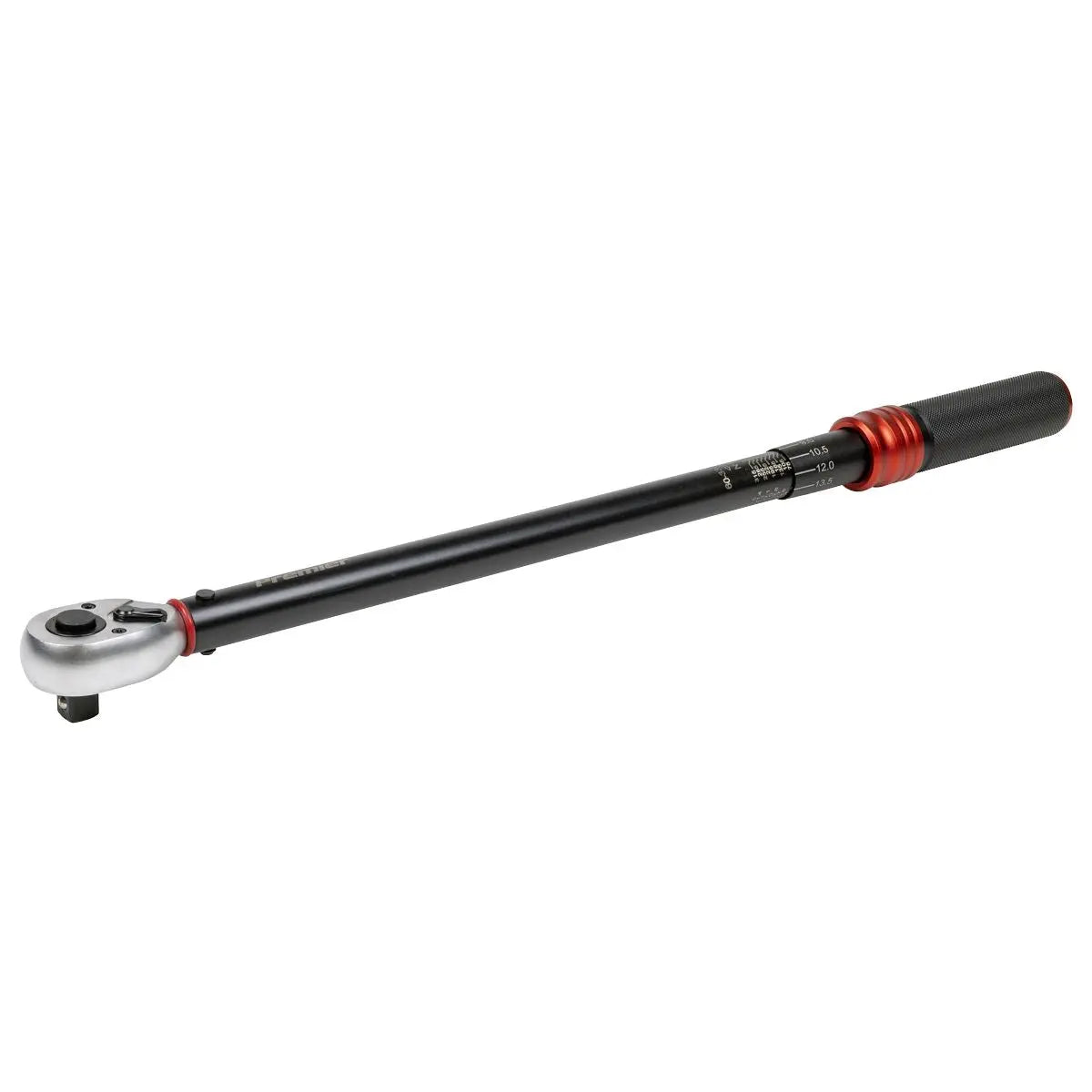 Sealey Premier Black Torque Wrench Micrometer 1/2"Sq Drive Calibrated 60-330Nm - Premier Black White Rose Tools