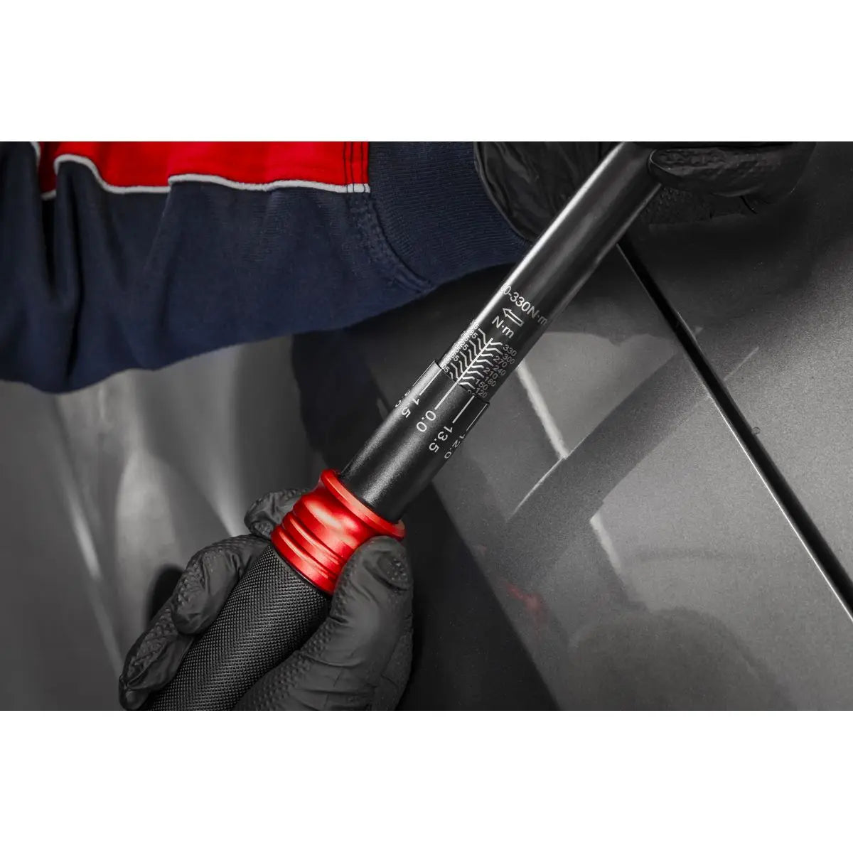 Sealey Premier Black Torque Wrench Micrometer 1/2"Sq Drive Calibrated 60-330Nm - Premier Black White Rose Tools