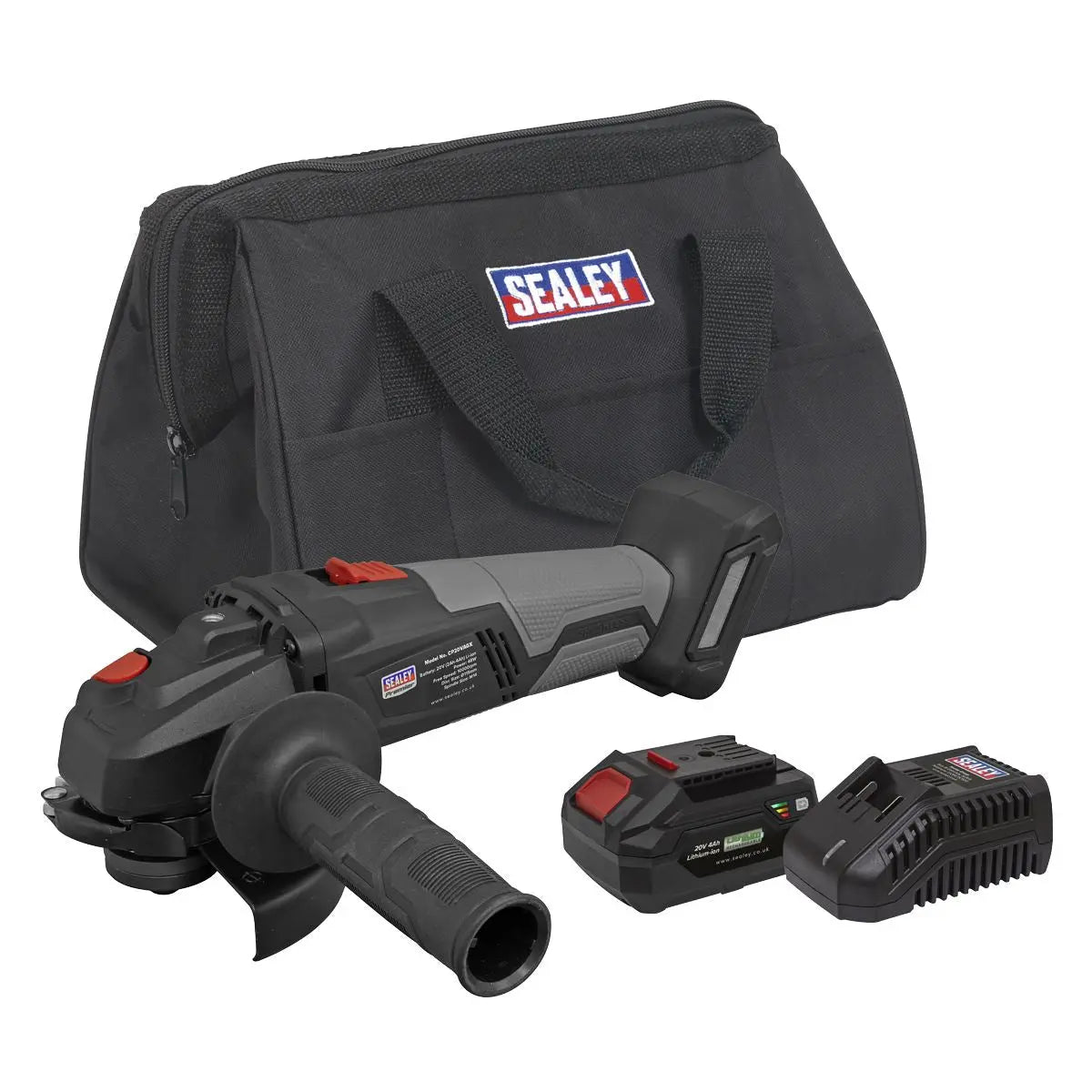 Sealey Premier Brushless Angle Grinder Kit Ø115mm 20V 4Ah SV20 Series