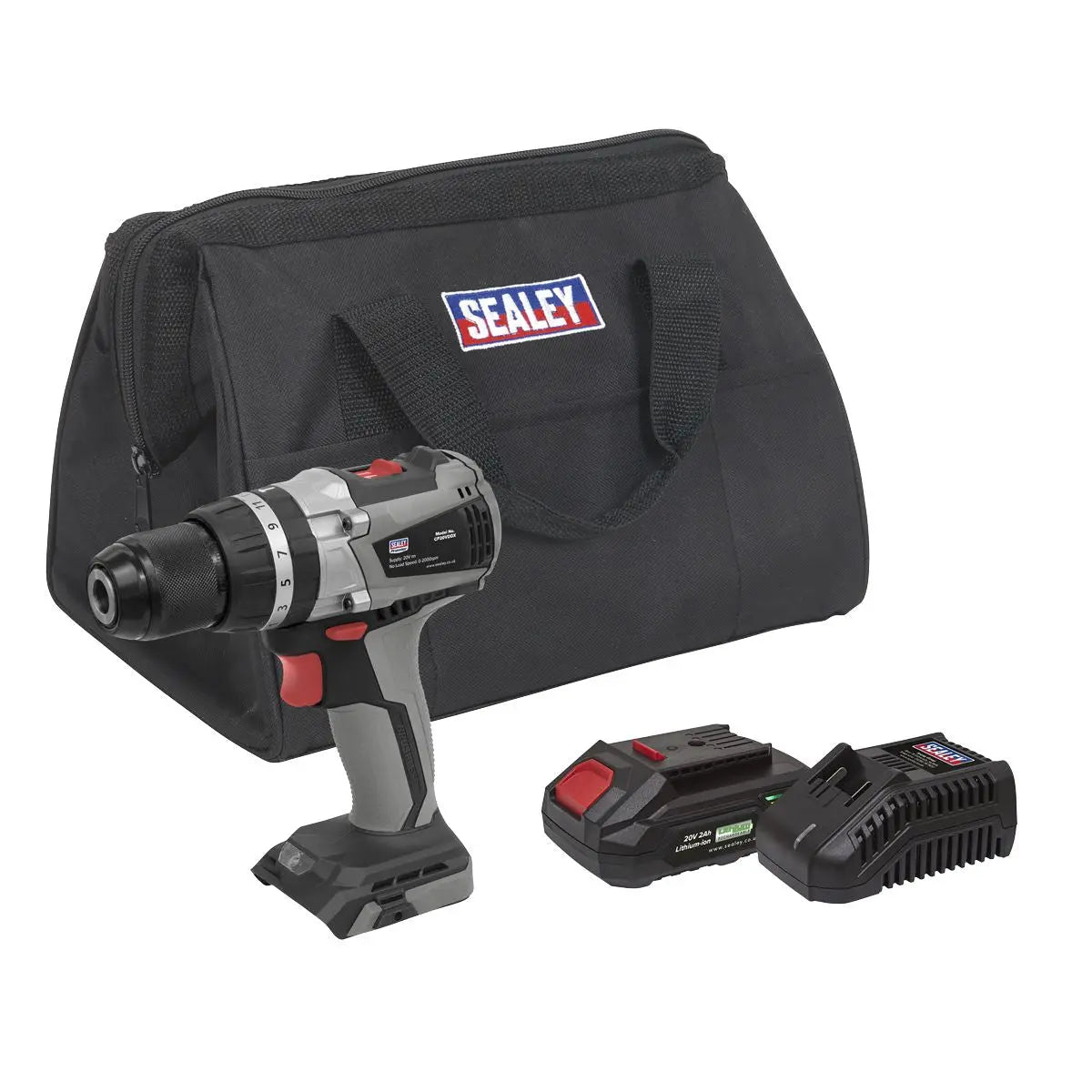 Sealey Premier Brushless Combi Drill Kit Ø13mm 20V 2Ah SV20 Series