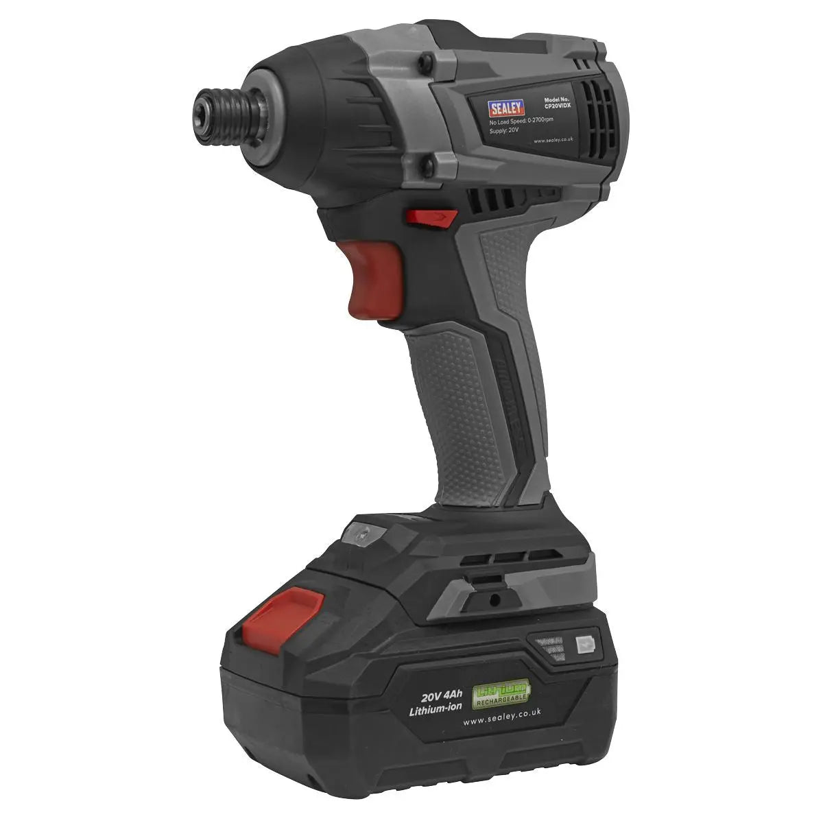 Sealey Premier Brushless Impact Driver 20V SV20 Series 1/4"Hex - Body Only