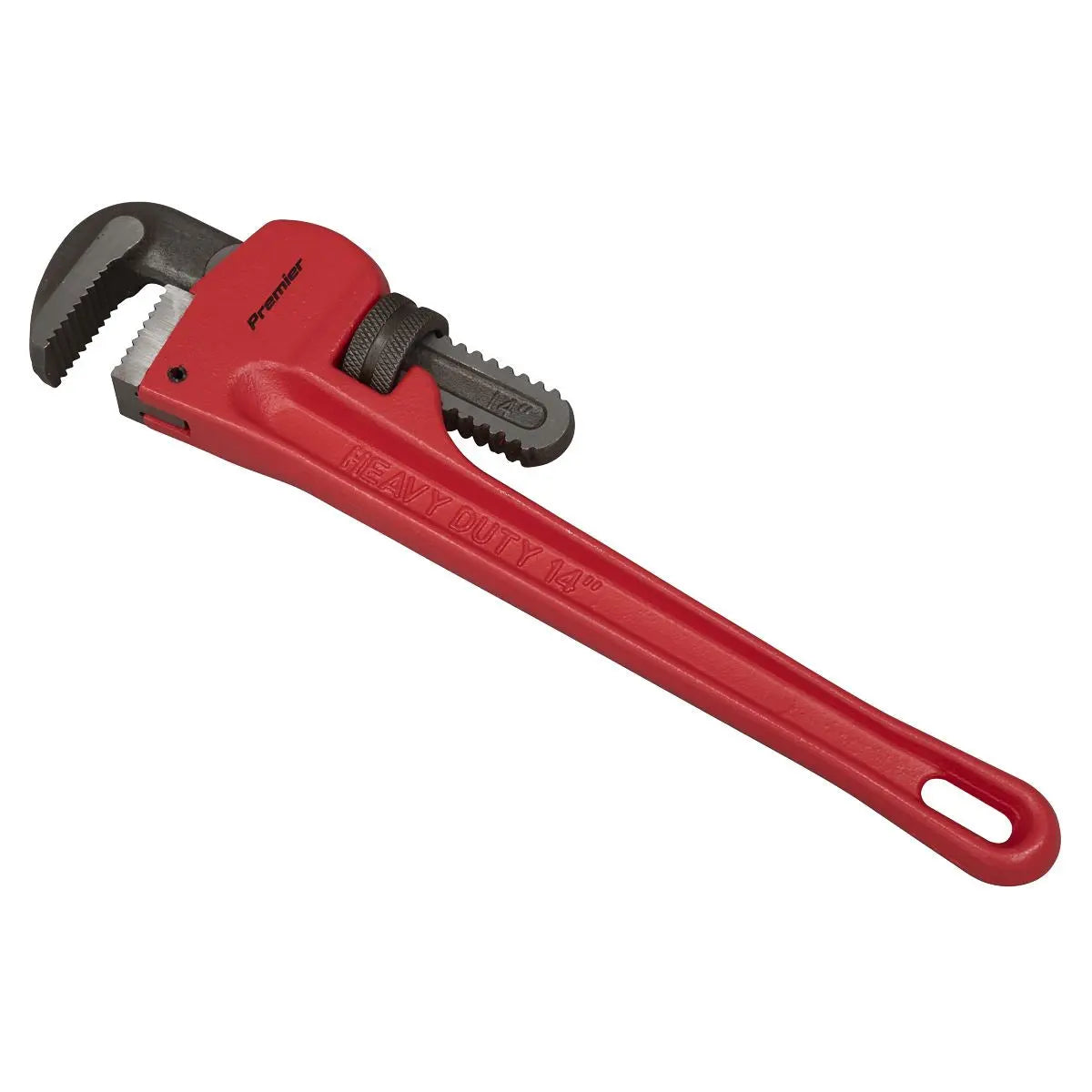 Sealey Premier Cast Steel Pipe Wrench European Pattern 350mm White Rose Tools