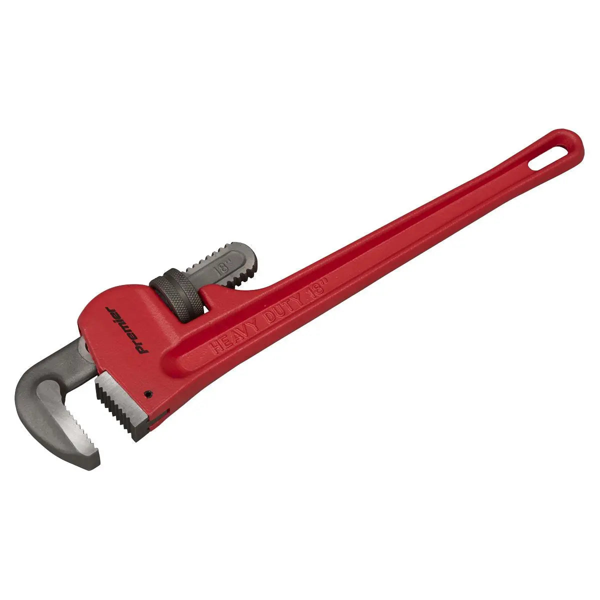 Sealey Premier Cast Steel Pipe Wrench European Pattern 450mm White Rose Tools