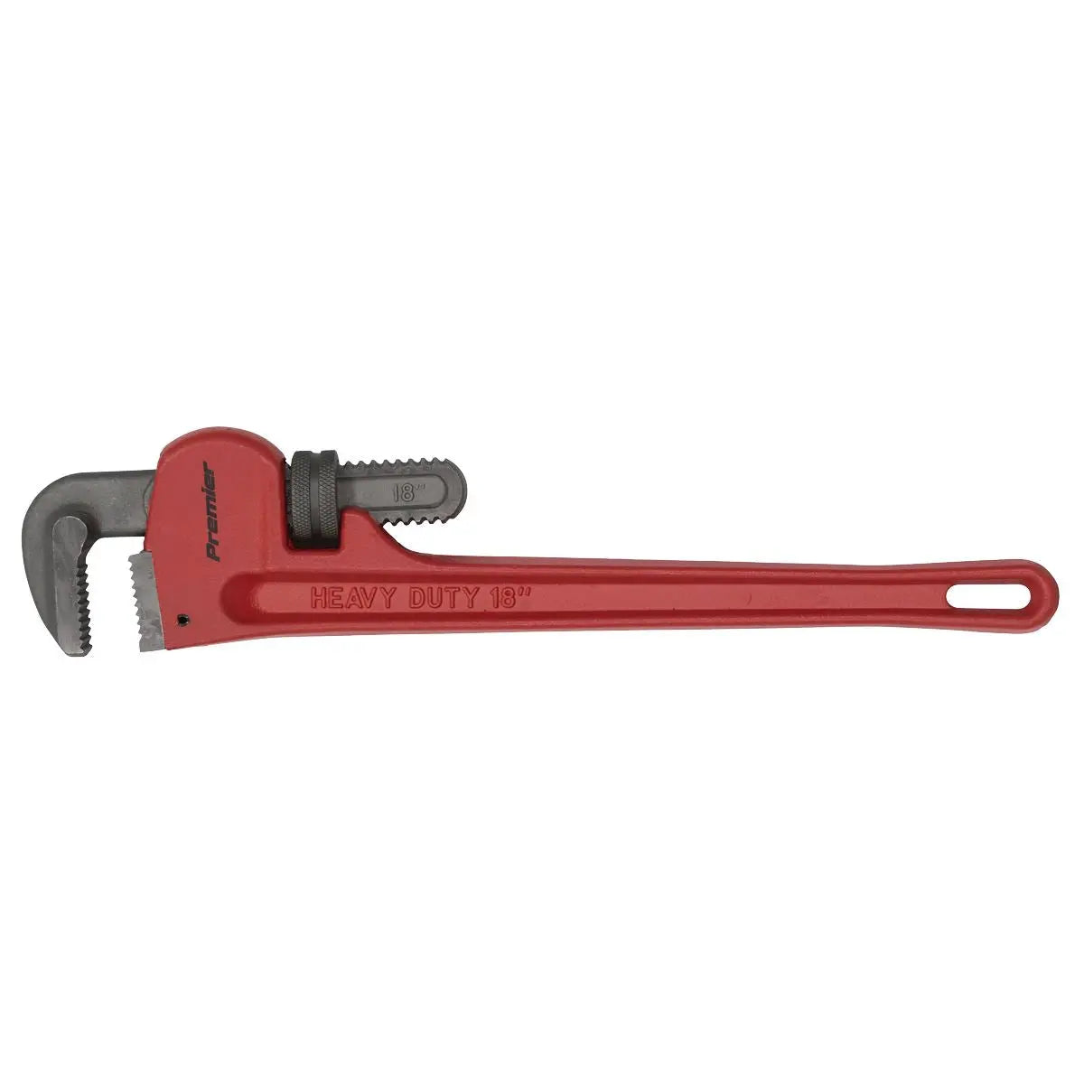 Sealey Premier Cast Steel Pipe Wrench European Pattern 450mm White Rose Tools