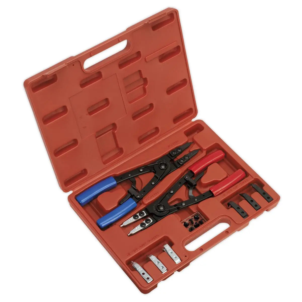 Sealey Premier Circlip Pliers Set Internal/External 265mm Heavy-Duty