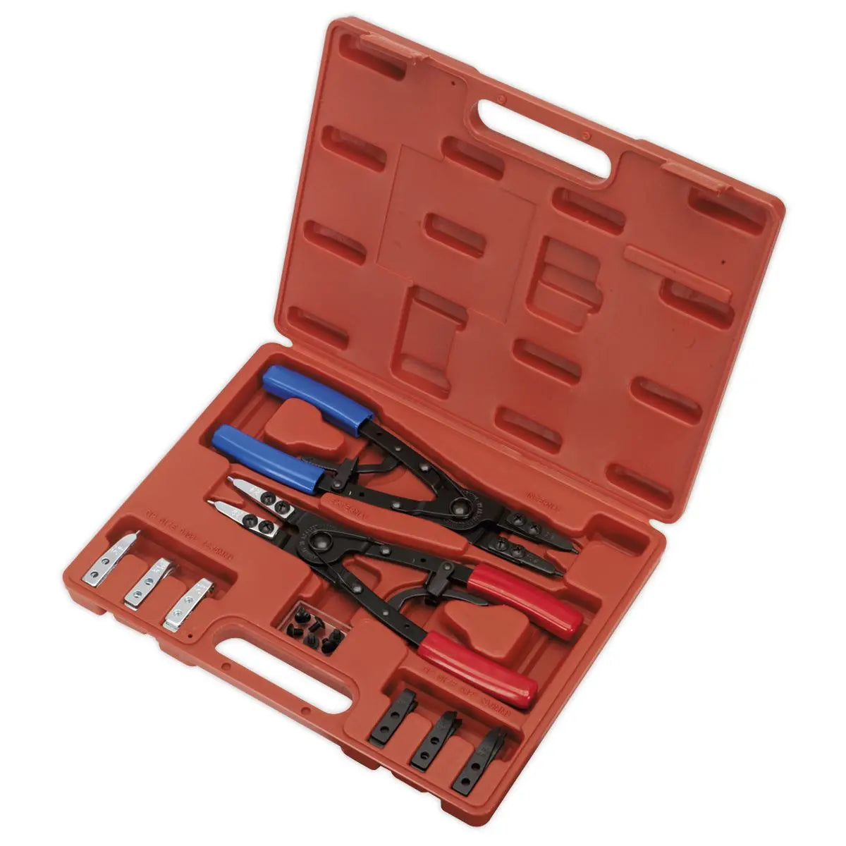 Sealey Premier Circlip Pliers Set Internal/External 265mm Heavy-Duty