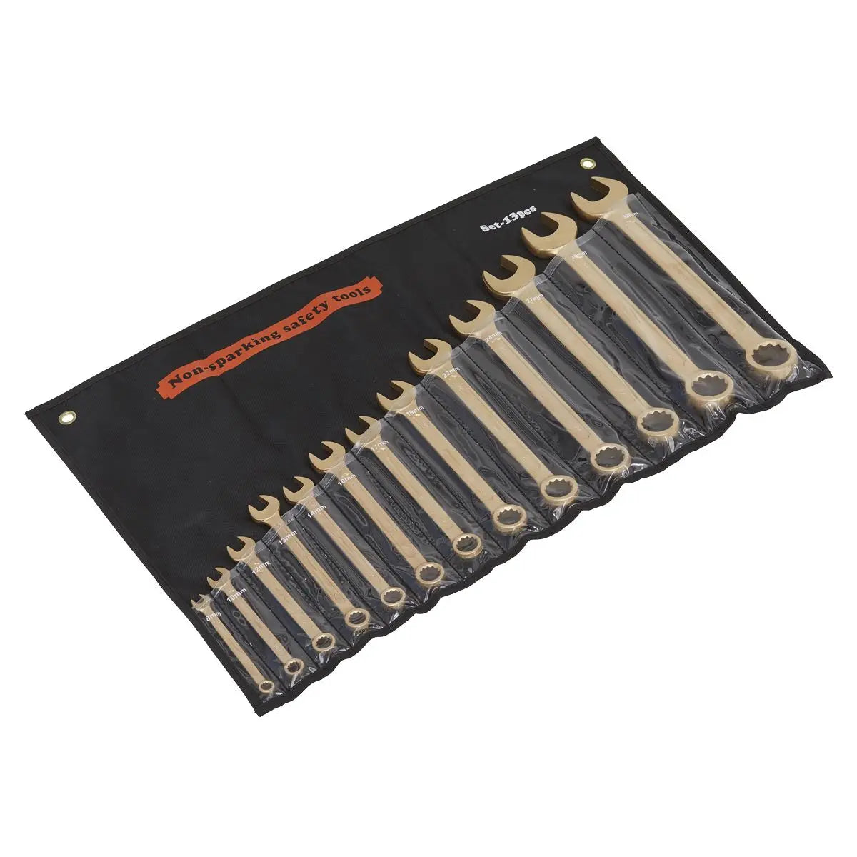 Sealey Premier Combination Spanner Set 13pc 8-32mm - Non-Sparking